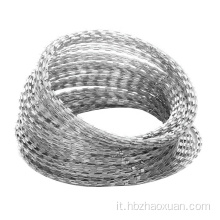 Cascing a filo spinato con rasoio zincato a calore galvanizzato